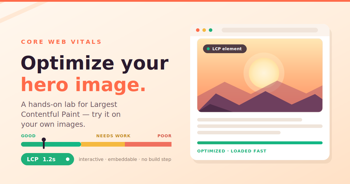 How to Optimize LCP for Images (Interactive Lab)
