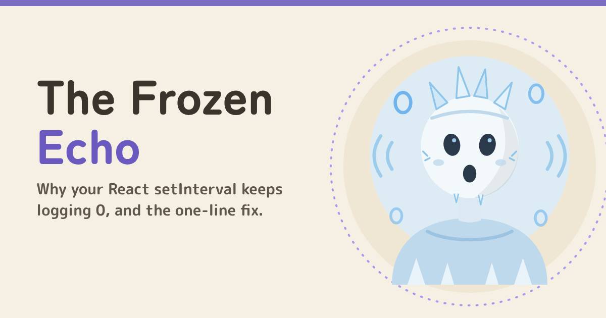The Frozen Echo, a pale icy kodama spirit with hollow eyes and floating zeros