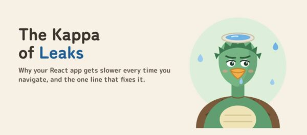 The Kappa of Leaks, a green water imp with a water dish on its head