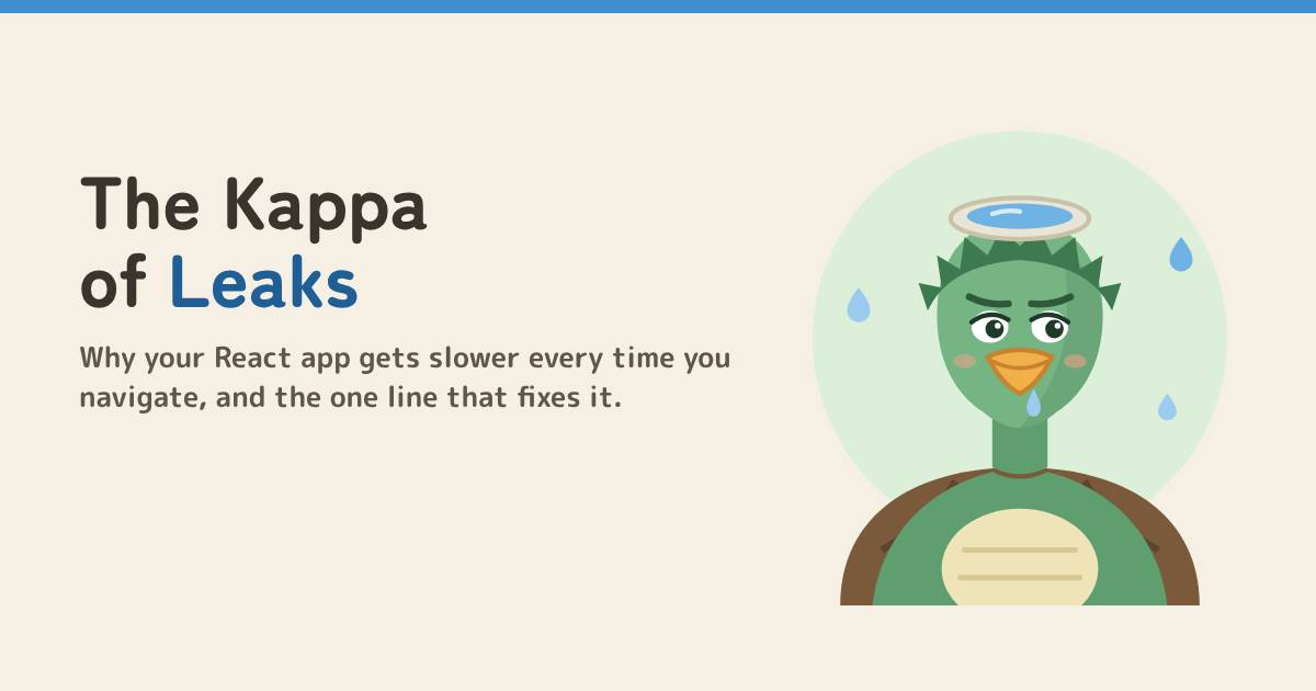 The Kappa of Leaks, a green water imp with a water dish on its head